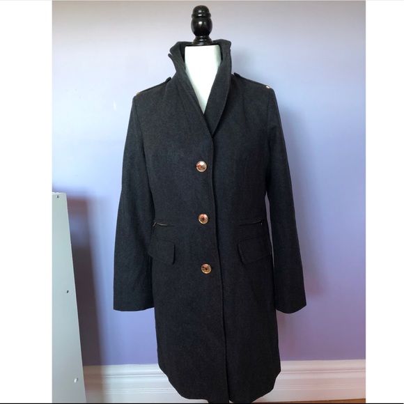 Michael kors wool blend grey coat - Picture 3 of 6